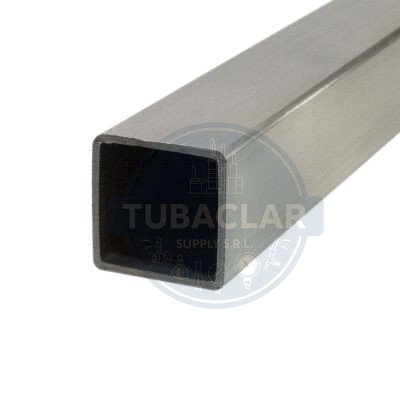 20X20 mm e=1.6mm  L = 6m TUBO CUADRADO SIN PULIR INOX 304