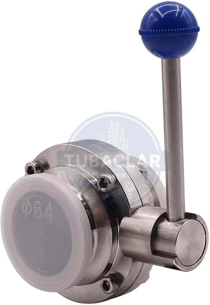 2 plg VLV conexion clamp Sanitario PULIDO INOX 304